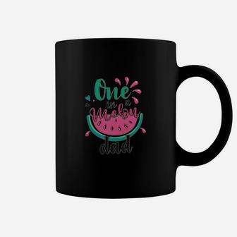 Melon Family Melon Birthday Girl Party One In A Melon Dad Mom Pink Birthday Summer Matching Coffee Mug - Seseable