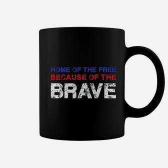 Memorial Day Home Of The Free Because Of The Brave Graphic Design Coffee Mug | Seseable CA