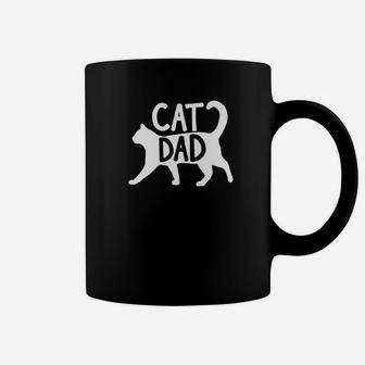 Mens Best Cat Dad Funny Gift Men Fathers Day Kitty Coffee Mug - Seseable