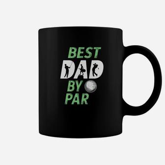 Mens Best Dad By Par Golf Pun Mens Golfing Fathers Day Gift Premium Coffee Mug - Seseable