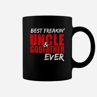 Mens Best Freakin Uncle Godfather Funny Gif For Uncle Coffee Mug - Seseable