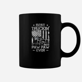 Mens Best Truckin Pawpaw Ever Shirt For Dad Gift On Fathers Day Premium Coffee Mug - Seseable