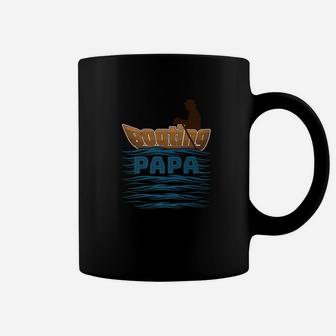 Mens Boating Papa Grandfather Boat Gifts Lake Fishing Coffee Mug - Seseable