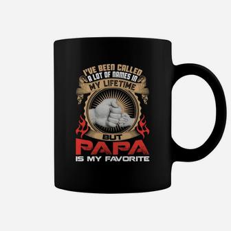 Mens Called A Lot Names My Lifetime Papa My Favorite Coffee Mug