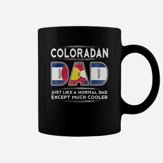 Mens Colorado Dad Is Cooler Promoted To Daddy Coffee Mug - Seseable