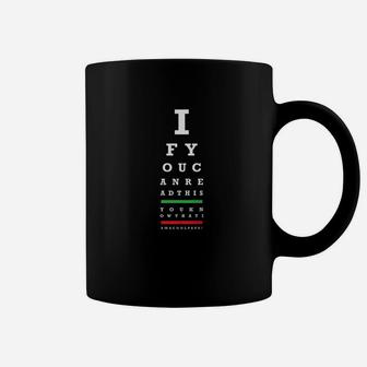 Mens Cool Papa Eye Chart Tes, best christmas gifts for dad Coffee Mug - Seseable