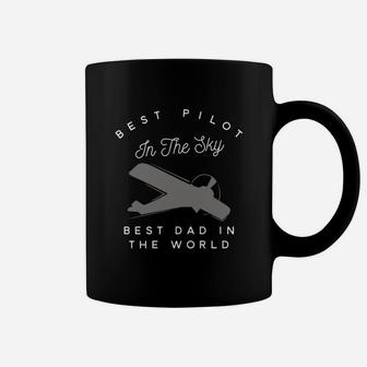 Mens Dad Father Airplane Pilot T Shirt Coffee Mug - Seseable