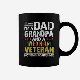 Mens Dad Grandpa Vietnam Veteran Vintage Mens Fathers Day Gifts T-shirt Coffee Mug - Seseable