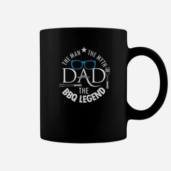 Mens Dad The Man The Myth The Bbq Legend Gift Fathers Day Grill Premium Coffee Mug - Seseable