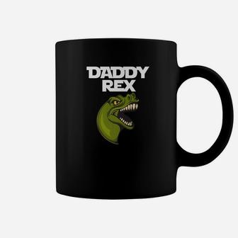 Mens Daddy Rex Trex Dinosaur Shirts Daddy Fathers Day Shirt Coffee Mug - Seseable