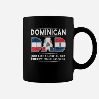 Mens Dominican Republic Dad Is Cooler Promoted To Daddy Coffee Mug - Seseable