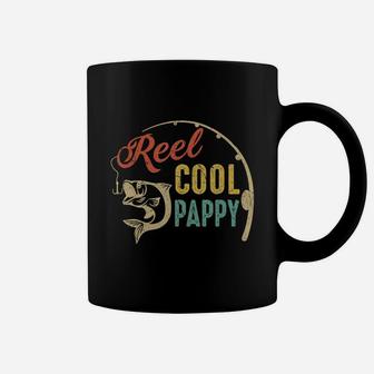 Mens Father's Day Gifts Shirt Vintage Fishing Reel Cool Pappy T-shirt Coffee Mug - Seseable
