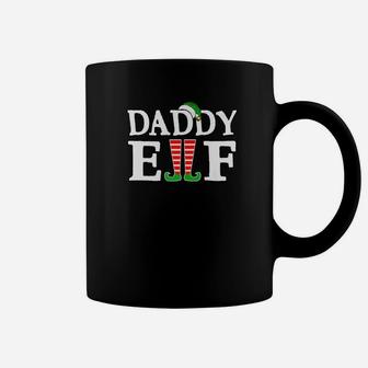 Mens Funny Christmas Daddy Elf Dad Matching Family Gift Coffee Mug - Seseable