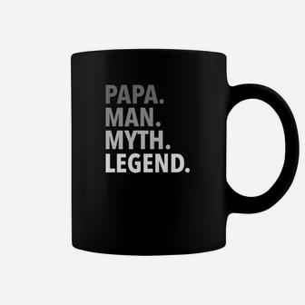 Mens Funny Fathers Day Gift For Dad Father Papa Man Myth Legend Premium Coffee Mug - Seseable