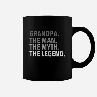 Mens Grandpa - The Man The Myth The Legend T Shirt Dad Papa Coffee Mug - Seseable
