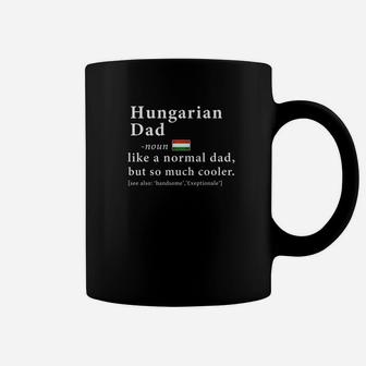 Mens Hungarian Dad Definition Fathers Day Gift Flag Coffee Mug - Seseable