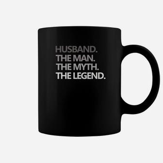 Mens Husband The Man Myth Legend Fathers Day Gift Dad Coffee Mug - Seseable