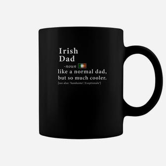 Mens Irish Dad Definition Fathers Day Gift Flag Coffee Mug - Seseable