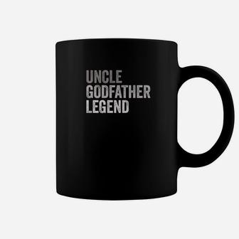 Mens Mens Uncle Godfather Legend Funny Gift For A Favorite Uncle Premium Coffee Mug - Seseable