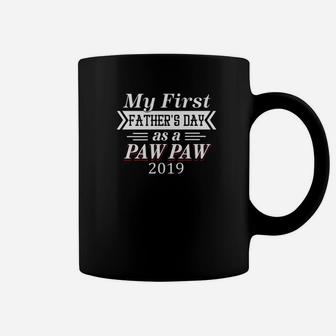 Mens My First Fathers Day As A Pawpaw For Fathers Day Premium Coffee Mug - Seseable
