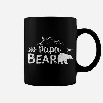 Mens Papa Bear Matching Family Mama Papa Bear Camping Gift Coffee Mug - Seseable