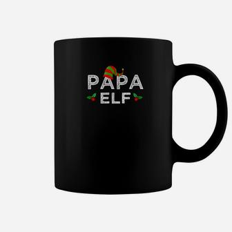 Mens Papa Elf Costume Funny Matching Christmas Coffee Mug - Seseable