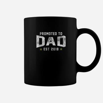 Mens Promoted To Dad Premium Shirt New Father Daddy Apparel Coffee Mug - Seseable