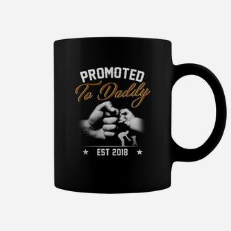 Mens Promoted To Daddy 2018 Gift For New Dad Coffee Mug - Seseable