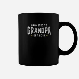 Mens Promoted To Grandpa Premium New Daddy Apparel Coffee Mug - Seseable