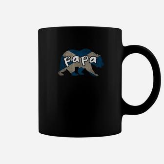 Mens Scottish Papa Bear Matching Gift Coffee Mug - Seseable