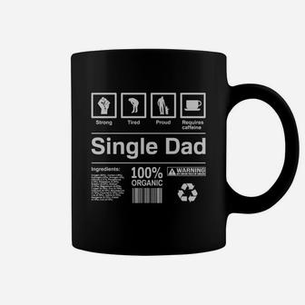Mens Single Dad Contents Coffee Mug - Seseable