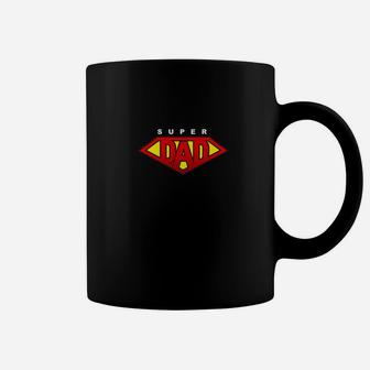 Mens Superhero Super Dad 2 For Fathers Day Cool Daddy Best Gift Premium Coffee Mug - Seseable