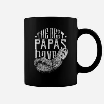 Mens The Best Papas Have Beards Funny Beard Gift For Dads Coffee Mug - Seseable