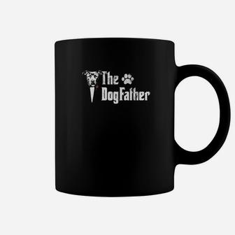 Mens The Dogfather Pitbull Dog Dad Fathers Day Gift Coffee Mug - Seseable