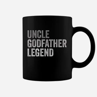 Mens Uncle Godfather Legend For A Favorite Uncle Family T-Shirt Coffee Mug - Seseable