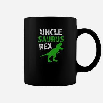 Mens Uncle Saurus Rex Best Uncle Funny Saying Family Mens Gift Premium Coffee Mug - Seseable