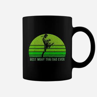 Mens Vintage Retro Best Muay Thai Dad Ever Funny Dadfather's Day T-shirt Coffee Mug - Seseable