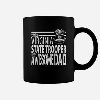 Mens Virginia State Police Va State Police Awesome Dad Coffee Mug - Seseable