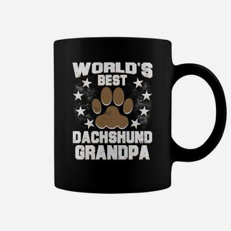 Mens Worlds Best Dachshund Grandpa Dog Owner Coffee Mug - Seseable