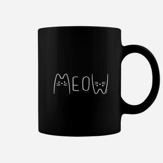 Meow Cat Lover Cats Owner Meow Coffee Mug - Seseable
