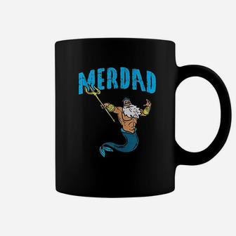 Merdad Neptune Mermaid Security Family Matching Dad Men Gift Coffee Mug - Seseable