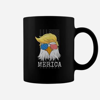 Merica Bald Eagle 4th Of July American Flag Funny Gift Coffee Mug - Seseable