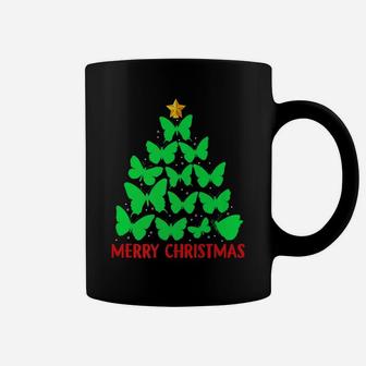 Merry Christmas Butterfly Tree Coffee Mug - Seseable