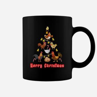 Merry Christmas Chicken Xmas Tree Holidays Coffee Mug - Seseable