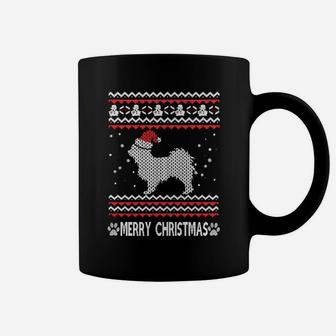 Merry Christmas Dogs-long Coat Chihuahua Coffee Mug - Seseable