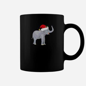 Merry Christmas Elephant Santa Coffee Mug - Seseable