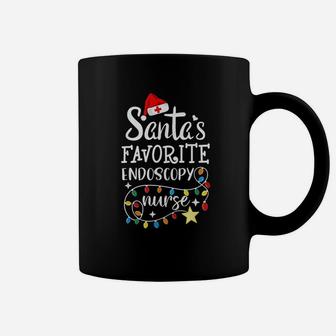 Merry Christmas Nurse Crew Santas Favorite Endoscopy Nurse Coffee Mug - Seseable