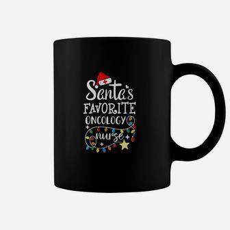 Merry Christmas Nurse Crew Santa's Favorite Oncology Nurse Coffee Mug - Seseable