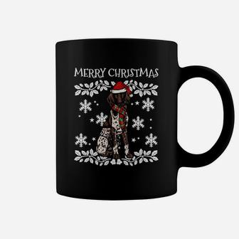 Merry Christmas Ornament German Shorthaired Pointer Xmas Coffee Mug - Seseable