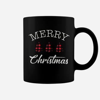 Merry Christmas Plaid Tree Coffee Mug - Seseable